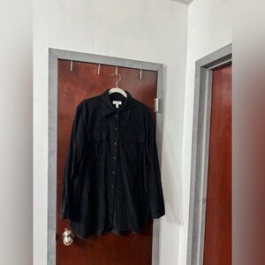 COS Black Button-Up Jacket